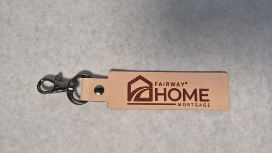 Fairway Home Mortgage Leather Keychain