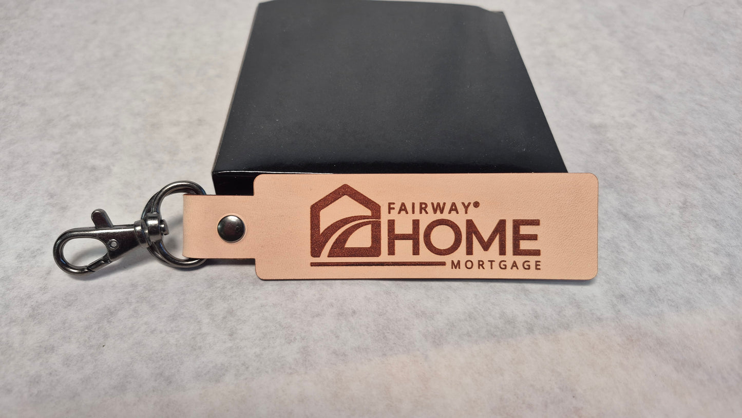 Fairway Home Mortgage Leather Keychain